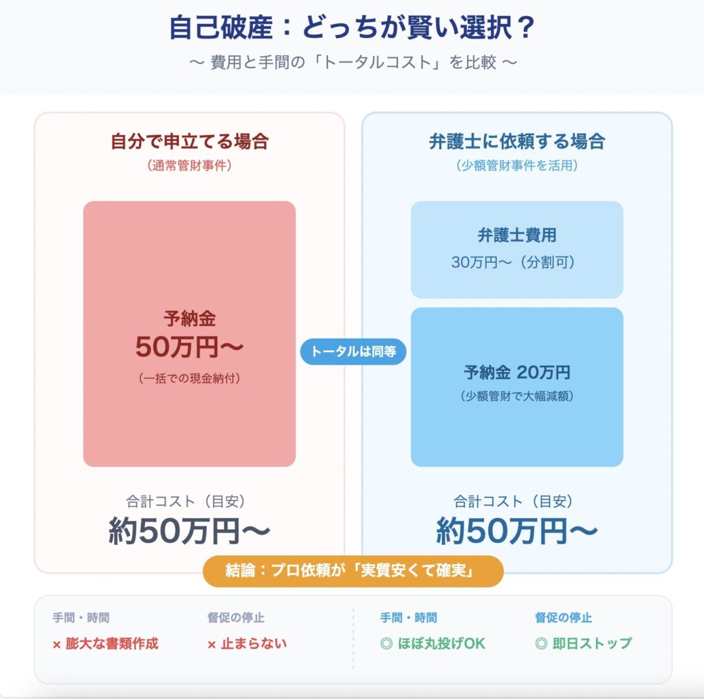 自己破産：どっちが賢い選択？