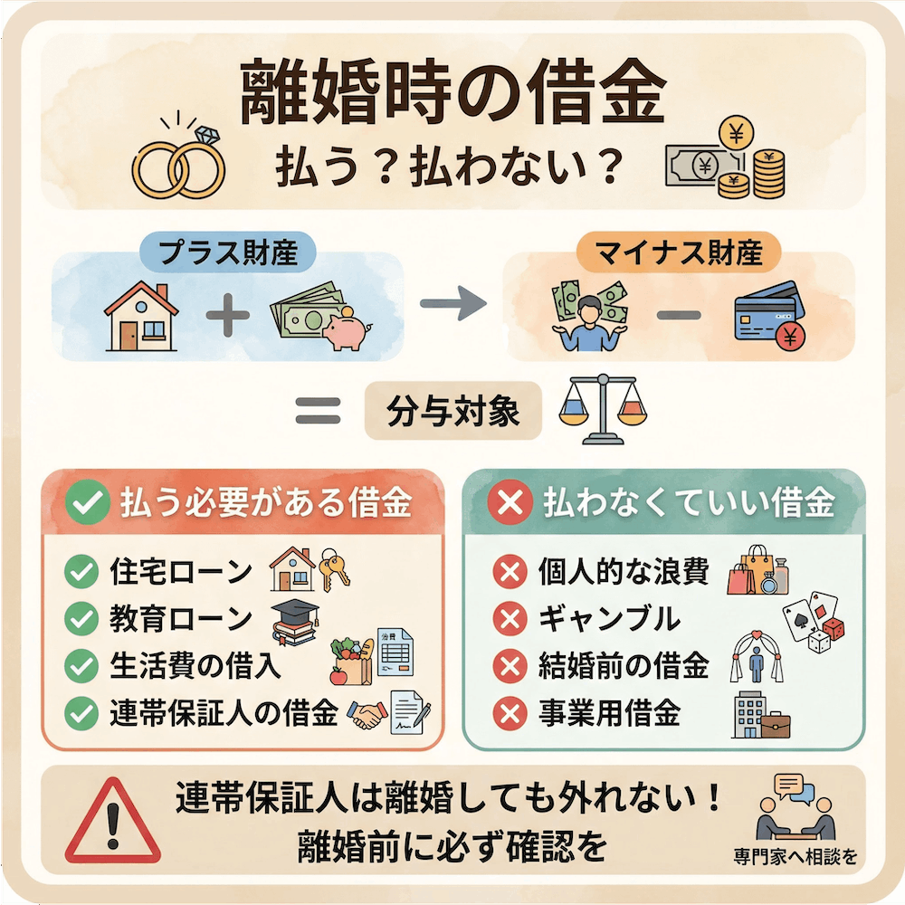 離婚時の借金 払う？払わない？